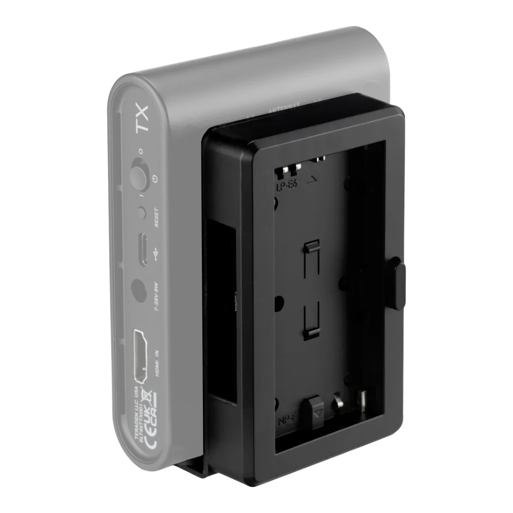 Teradek_11-0848_L-Bracket-Battery-Adapter-Plate_Installed-Quarter-Raised-Back-Faded.webp