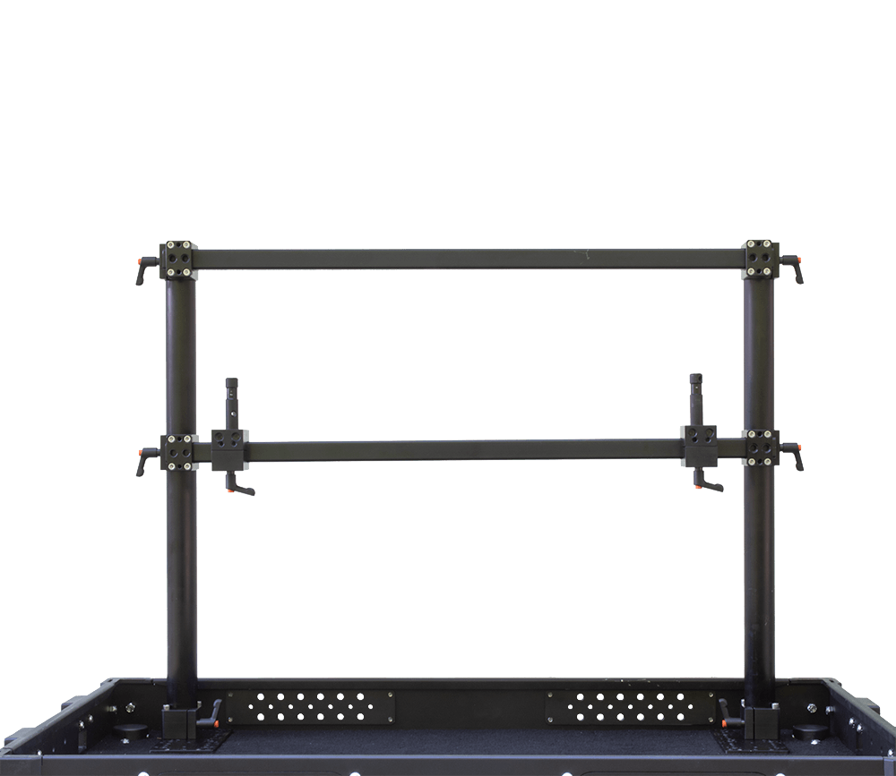 Uprade Innovations - Whaley Rail Monitor Mounting Frame – Inovativ Voyager 42 - Double Rail