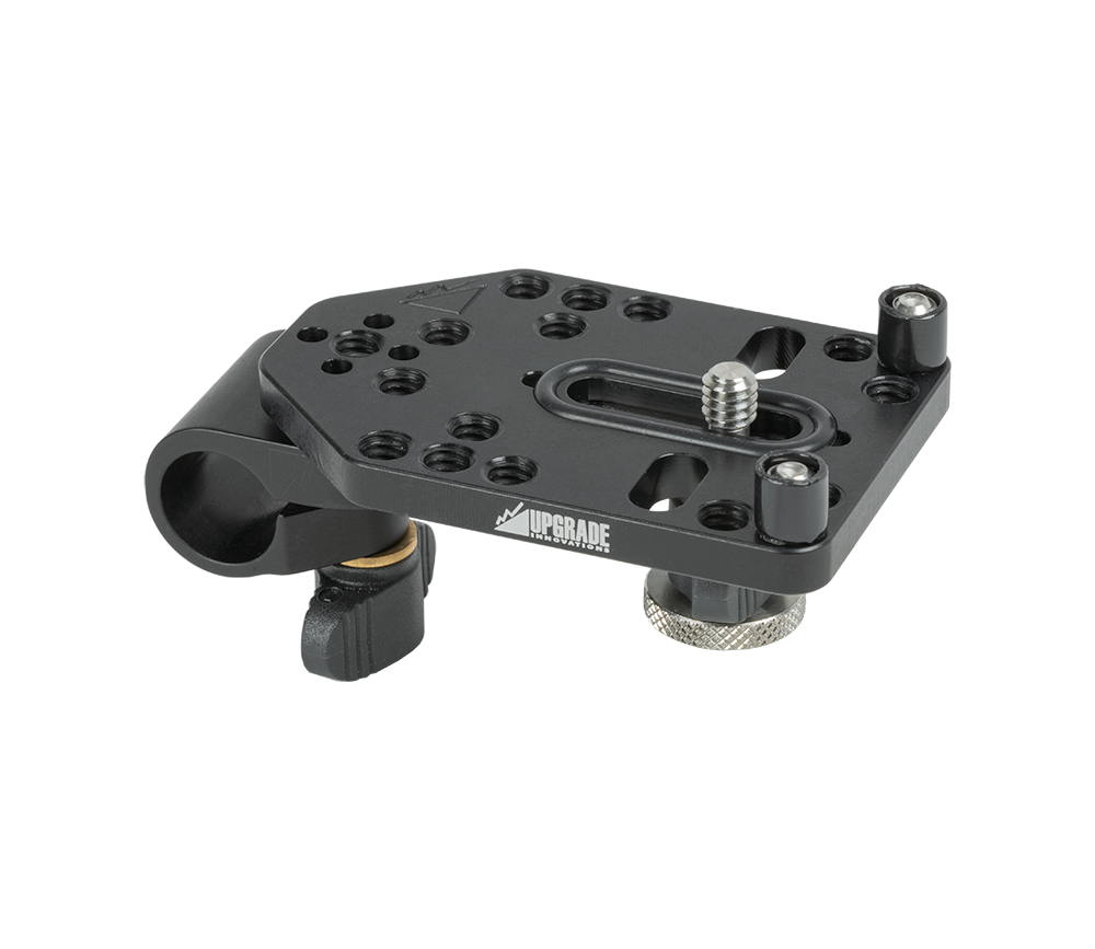 Upgrade Innovations - Cine Mounting Plate to 1/4" Pin-Loc 15mm Rod Clamp