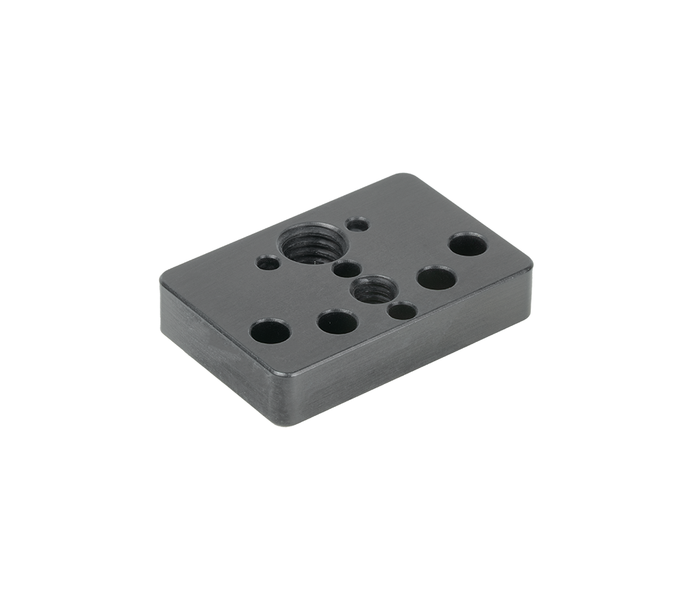 Upgrade Innovations - Leader LV Non-Twist Mounting Plate to 1/4" Pin-Loc 15mm Spud - 2.5"