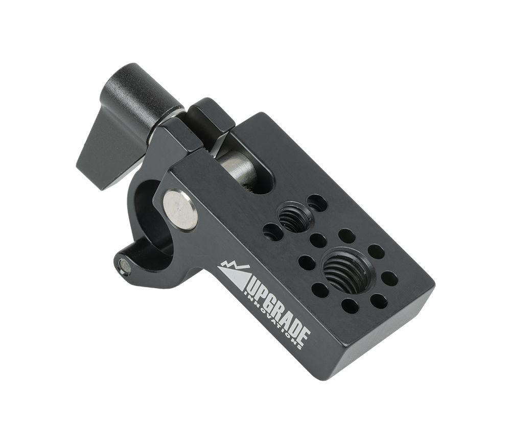 Upgrade Innovations - Flip Open 15mm Rod Clamp to SmallHD 1/4 & Arri 3/8 Pin-Loc
