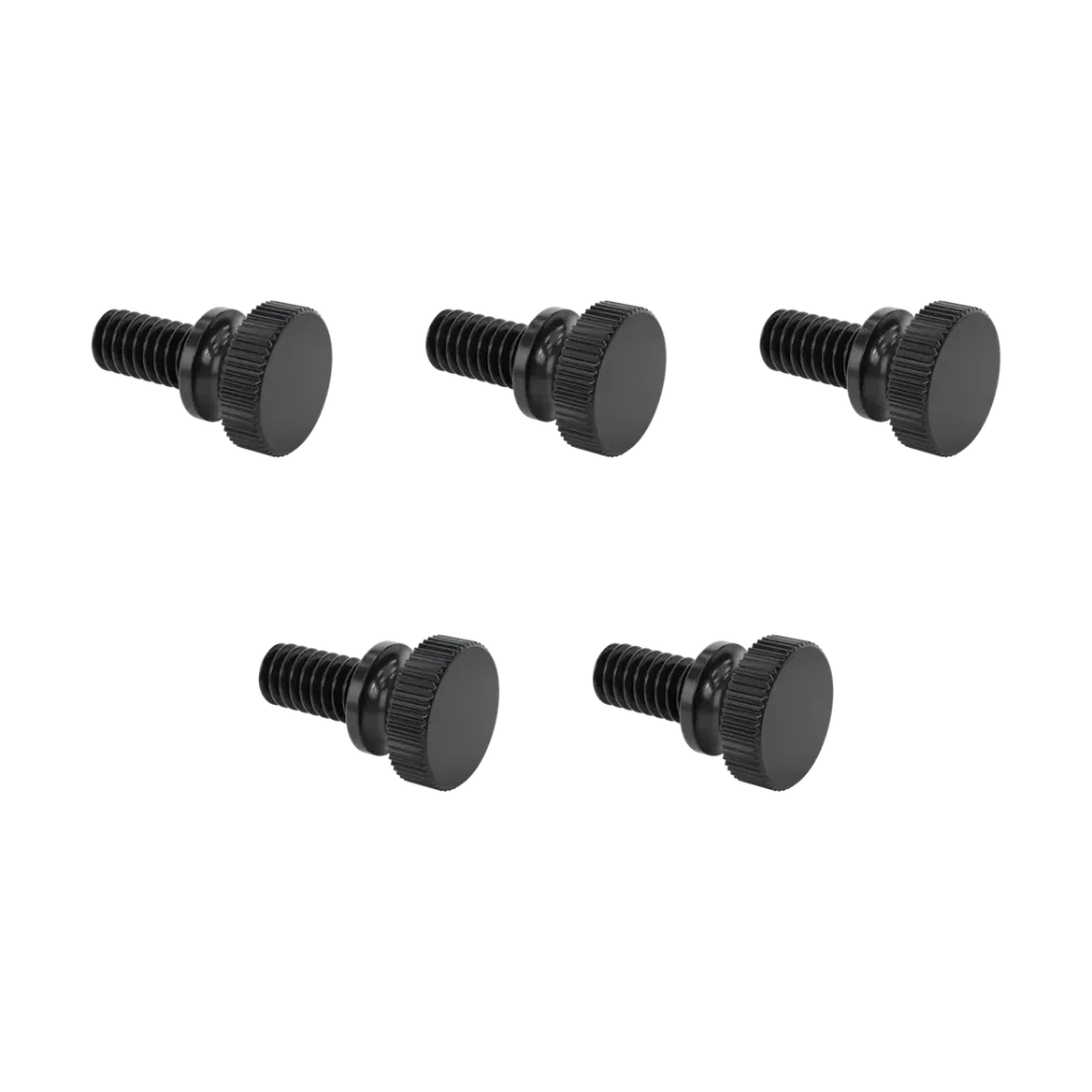1/4-20x1/2"L Replacement Nylon Screws (Black - 5 pk)